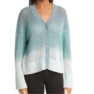 ATM Anthony Thomas Melillo Gradient Open Knit Cardigan